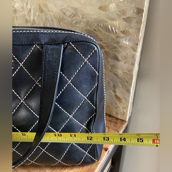 CHANEL Wild Stitch Calfskin Leather Handbag Purse - Picture 11 of 16